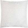 Paoletti Cuscino Evoke Velvet con imbottitura in piuma - Lussuoso cuscino decorativo quadrato con motivo a zig-zag e imbottitura (Ostrica - 55x55cm)