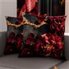 PETTI Artigiani Italiani - Coppia di Federe Cuscino 35x35 cm in Microfibra, Cuscini Arredo Camera da Letto, Divano, Salotto, Set 2 Fodere Copricuscino, Federa Floreale 06 16, 100% Made in Italy
