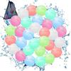 Pilikoll 30pcs Palloncini d'Acqua Riutilizzabili con Chiusura a Clip | per Parchi Acquatici Feste Piscine, Palloncini d'Acqua Riempimento Rapido, Gavettoni D'acqua Riutilizzabili Silicone Bombe
