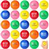 Aonuily Palline antistress, 24 palline motivazionali in schiuma, per bambini e adulti, antistress, per autismo, casa, ufficio, scuola, età 3+ (6 colori)