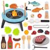 CUTE STONE Barbecue Giocattolo Per Bambini – Set Cucina Realistico 63 Cm Con Effetti Luce E Fumo – 25 Pezzi Accessori
