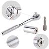 DOBO® Set Universale Chiave a bussola avvita svita 7-19 mm dadi bulloni Trapano Adapter Socket Iron Bar multifunzionale set con cricchetto incluso