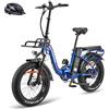 Fafrees F20 MAX Bici Elettrica, Fatbike 20 * 4,0 Pollici, Batteria 48 V/ 22,5 Ah, Bici Elettrica Pieghevole, Mountain Bike Elettrica Da Uomo, Autonomia 100-160 KM (Aurora Blu)