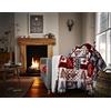 Happy Linen Company Plaid in Pile Sherpa - Fantasia Patchwork Natalizio - Rosso - Large