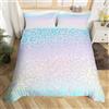 Homemissing Set copripiumino con stampa leopardata con stampa ghepardo set di biancheria da letto per bambini ragazzi ragazze safari animali selvatici set copripiumino microfibra Ombre copriletto rosa blu bianch