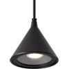 DAWALIGHT Lampade a Sospensione da Esterno GU10 5W LED Bianco caldo Moderno IP44 Impermeabile Lampada da Soffitto Esterno per Corridoio Bagno Cucina Camera da Letto, Nero