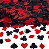 FONGKNOX 30 g casinò poker coriandoli glitter nero rosso poker coriandoli glitter spargimento tavolo Las Vegas festa a tema casinò decorazioni per feste di compleanno matrimonio carnevale