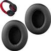 Sodorous Studio - 2 Cuscinetti Auricolari di Ricambio per Cuffie Beats Studio 2 e 3 Con Cavo e Wireless, Memory Foam Con Morbida Pelle Proteica, Nero