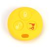 SALPIE Guscio Portachiavi Accessori Ricambi Cover Silicone Copri Chiave Telecomando Auto 3 Tasti Compatibile Con Smart 450 - Fortwo - Forfour - Roadster (Yellow, Cover Silicone)