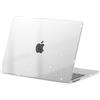 eleger Cover brillantini compatibile con MacBook Air 13 pollici M5 M4 M3 M2 [Colore coordinato con il Mac], modello 2026 2025 2024 2022, Custodia rigida in plastica per MacBook Air 13,6, Trasparente