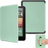 MoKo Custodia per Kindle Paperwhite 7 (12ª gen, 2024), Verde Agave | per Signature Edition 2024, cover Leggera con Cinturino da Polso, Auto Sonno/Sveglia