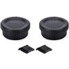 PROfezzion 2 Pezzi Kit F Mount Tappo Corpo Macchina e Tappo Posteriore Obiettivo per Nikon D3500 D3400 D3300 D3200 D5200 D5300 D5500 D5600 D7000 D7100 D7200 D7500 D850 D800 D810 D780 D750 D610 D600 e molto altro