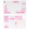 Goshyda 113 Tasti PBT Keycap, Tasti PBT Set di Tasti per Tastiera Meccanica Fai-da-Te Set di Tasti per Tastiera Ergonomici Universali con Resistenza All'olio per Computer PC (Rosa Sakura)