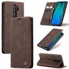 Cracedily Cover per Xiaomi Redmi Note 8 Pro Case, Custodia Cover Pelle Premium Portafoglio con Porta Carte Magnetica Supporto Protezione Flip Case Custodia per Redmi Note 8 Pro, Caffè