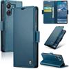 Rerzoiro Cover per Xiaomi Redmi 13C/Poco C65 Custodia Portafoglio [Blocco RFID] Premium Pelle PU Wallet Case Flip Libro con Porta Carte Slot Supporto Flip Case per Xiaomi Redmi 13C/Poco C65, Blu