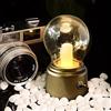 Beniky Mini lampada vintage a forma di lampadina LED, decorazione della stanza senza fili, stile retrò con batteria ricaricabile USB, interruttore classico, luce portatile per soggiorno, camera da letto.