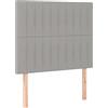 vidaXL Testiere 2 pz Grigio Chiaro 100x5x78/88 cm in Tessuto