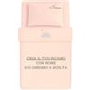MAYRA Lenzuola Corredino, Asilo Nido Personalizzato per Neonato, Bambino | Set Lenzuolo e Federa | Carrozzino, Culla, Lettino | Ricamo Nome | Made in Italy (Rosa, Set Completo Navicella/Carrozzino)