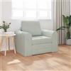 Hoodmeel Poltrona Letto, Divano Letto Singolo, con Schienale Reclinabile, Divano Letto Pieghevole, Divano Letto 2-in-1, in Velluto Grigio Chiaro 98x71x83 cm