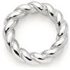 JEWELS BY LEONARDO Anello di collegamento Clip & Mix Liesel - Elemento intermedio in acciaio inox color argento - effetto cordoncino fine - Collegare clip & mix parti - Regalo gioielli per donne