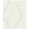 Rasch Tapete 475678 - Carta da parati bianca in tessuto non tessuto con linee dinamiche e vibranti in beige e grigio, motivo ondulato, 10,05 m x 0,53 m (lunghezza x larghezza)