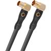 Oehlbach Transmission Shift HD - Cavo antenna ad angolo, 90 gradi, prodotto in Germania, cavo coassiale 4K UltraHD per TV, radio, TV via cavo, HDTV, 4 schermature, 2 m, colore: antracite