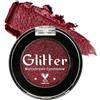 cypedo Ombretto rosso bordeaux, ombretto rosso scintillante ad alta pigmentazione, per look Halloween, dolce formula crema, palette di ombretti mistibili per clown gotico, senza talco, rosso vinaccia 3i