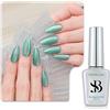 Sun&Beam Nails One-Step, smalto gel 3 in 1, magnetico, 12 ml, senza base e top coat, luce UV, facile da rimuovere (#503 brezza marina)