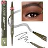 UCANBE Penna per sopracciglia, matita per sopracciglia a doppia estremità con 4 punte a forchetta e eyeliner in gel, per donne