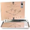 Estmoon Set Di 2 Teglie Da Forno In Acciaio Inox 18/0 - 31,5x24,5x2,5 Cm, Antiaderenti, Lavabili In Lavastoviglie