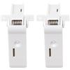 YananAC 2 pezzi congelatore cerniera porta frigorifero compatibile con D0metic roulotte camper bianco 2412125011 2412125003 DS2412125011