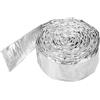 QUARKZMAN Guaina Riscaldamento Aluminizzata 15/16 ID x 10,5ft Alluminio Metallo Fibre Vetro Riscaldamento per Linee Carburante Cavi Elettrico Cablaggio