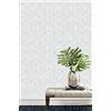 ICYEHAO Carta da Parati Geometrica Bianca e Argento,44 x 500cm Bianca e Argento Carta da Parati Righe Cartada Adesiva Muro Esagono Cartada Adesiva per Mobili,Camera da Letto,Soggiorno,Bagno,Cucina