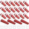 FORYNXHWIN Set di 200 pannelli di livellamento per piastrelle, 100 pezzi, 3 mm e 100 pezzi, cunei di plastica, cunei per piastrelle, per il fai da te