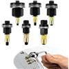 XIONGXIAOZHI 6 pezzi Rivettatrici Manuali di Teste Set, M3, M4, M5, M6, M8, M10 Rivettatrice per Inserti Filettati Accessori, Strumento per Rivetti, Set di Testine per Rivetti Manuali