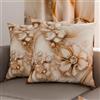 PETTI Artigiani Italiani - Coppia di Federe Cuscino 30x30 cm in Microfibra, Cuscini Arredo Camera da Letto, Divano, Salotto, Set 2 Fodere Copricuscino, Federa Floreale 06 13, 100% Made in Italy