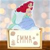 WONDEE Disney Lampada La Sirenetta Ariel Bambina Personalizzata Con Nome - Lampada Luce Notturna Bambini La Sirenetta, Regali Neonato Femmina e Regalo Battesimo Bimba, Disney Regalo Personalizzati