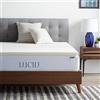LUCID Coprimaterasso tradizionale in schiuma da 5 cm, per letto king size, colore: avorio