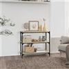 Annlera Libreria Rovere Sonoma 80x33x70,5cm Legno Multistrato e Acciaio Book Shelf Libreria Scaffale Libreria Moderna Mobili Salvaspazio Mobile Camera da Letto Mobile Salone Libreria Legno