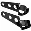 Aramox 2 pezzi Staffe di montaggio per faro moto Forcella Racer 28mm-34mm Adatta per (Nero)