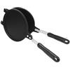 FUNOMOCYA 1 Pc creatore di frittata in silicone premere la padella del cono di cialda grande macchina per waffle per gelato cottura della torta waffle padella per piadina Black