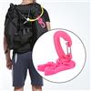 KIMISS Clip Regolatore per BCD Diving - Supporto Doppio per Tubo per Snorkeling (Rosa)