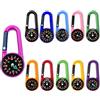 Sikweny 11 Pezzi Bussola Bambini Multifunzione portachiavi Bussola Professionale Con Moschettone Bussole Portatile Colorato Materiale ABS per Campeggio Attività All'aperto Escursionismo