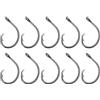 ECSiNG 10Pcs Ami Da Pesca 10/0 Cerchio Ganci Da Pesca In Acqua Salata Ami Grande Gioco Gancio per Tonno Halibut Bass Merluzzo Nero Rivestimento In Nichel
