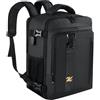 Zuquik Zaino per Ryanair 40x20x25, Bagaglio a Mano 40x20x25 Ryanair Zaino da Viaggio Aereo Piccolo Borsa da Cabina per Voli Donna Uomo,per Scuola Trekking Lavoro（Schwarz）