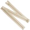 Aerzetix - Set di 8 Cerniere Lampo a Spirale N°5 85cm separabili con cursore | in Metallo Nylon Poliestere | Colore Beige Chiaro | per Cucito Artigianato creazioni Tessili