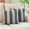 ACUSHLA Fodere per cuscini decorativi, 45 x 45 cm, confezione da 2, federe decorative bohémien, per decorazione della casa di fattoria, divano, soggiorno, camera da letto, mobili da terrazza (grigio a