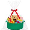 powerking piccolo cesto tessuto con sacchetti regalo e nastri, scatola di petto regalo decorativo vuoto, cesto regalo per bambini per asilo materno, scaffale di stoccaggio Bin Organizer Cubo
