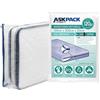ASK Pack Custodia Materasso con Cerniera Ancora - Misure da XS a XXL, Impermeabile e Antistrappo, Materiale Protettiva Estremamente Resistente fino a 120 micron - Ideale per Trasporto - 120x200 cm