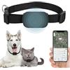 Generico Collare GPS Gatto - Localizzatore GPS per Cani e Tractive GPS per Gatti | Localizza il Tuo Cani e Gatto con Bluetooth o Apple Find | Compatibile con Android e iOS | Senza Abbonamento Mensile (nero)